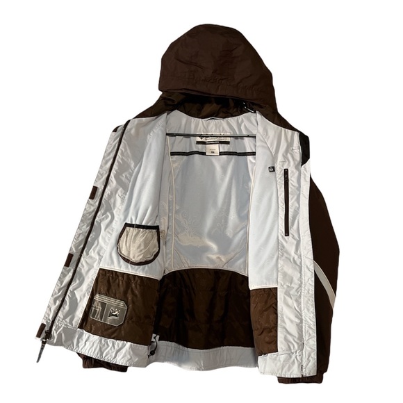 Columbia Womens Brown and light blue Swirl Coat Winter Jacket Size L - Picture 5 of 13